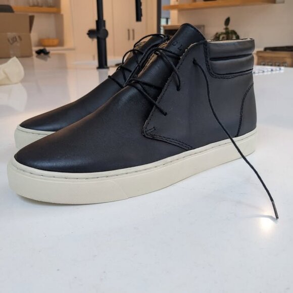 Nisolo Mid-top Black Leather Shoes. Size 9